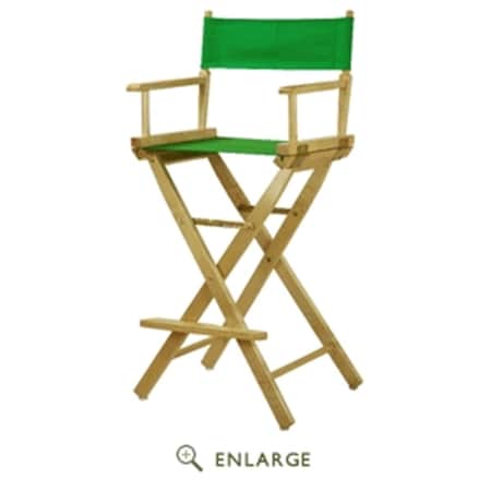 Casual Home 230-02-021-33 30 in. Directors Chair Black Frame with Green Canvas 230-02/021-33